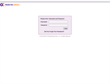 Tablet Screenshot of login.gcmarketingservices.com