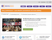 Tablet Screenshot of gcmarketingservices.com
